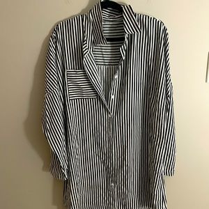 Long striped blouse